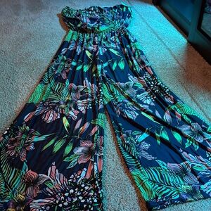 Vibrant Floral Off-Shoulder Jumpsuit